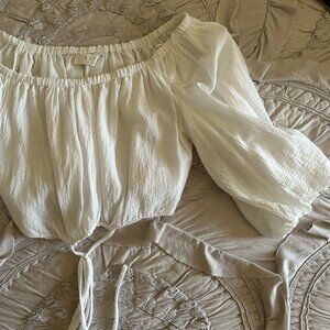 White off the shoulder blouse